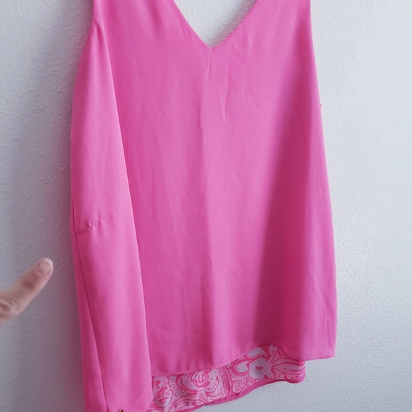 Lilly Pulitzer Reversible Florin Tank Top V-Neckline Blouse - Picture 7 of 11